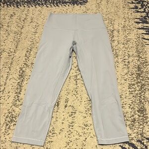 Lululemon baby blue cropped align leggings